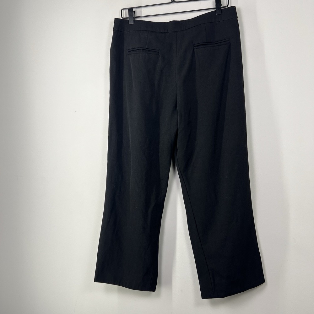 Derek Lam Wool Cropped Trousers Womens Size 8 Black Italian Fabric Tailored - Picture 12 of 15